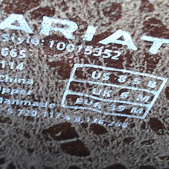 Women's Ariat On Point Western Boot Size 8.5 Style 10015352 - Picture 6 of 15